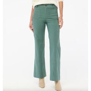 J. Crew Green Wide Leg Pants